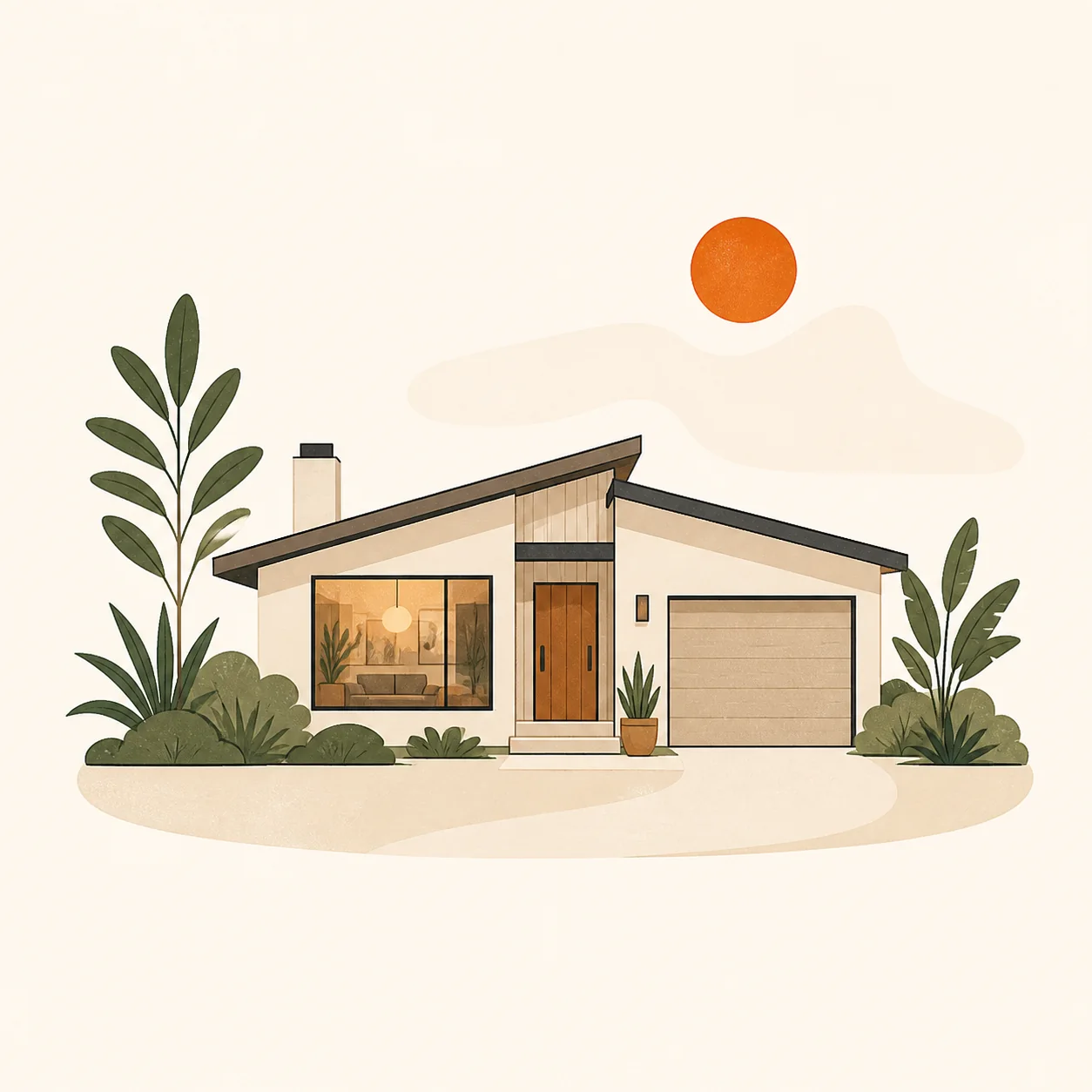 Approved home illustration