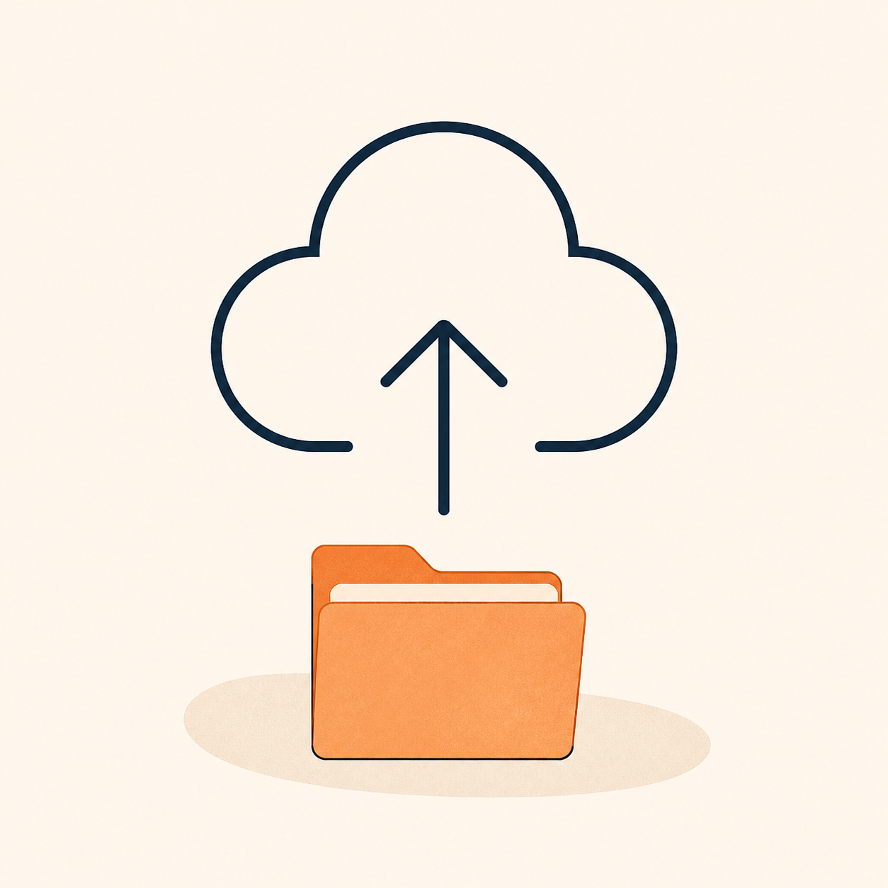 Document upload illustration
