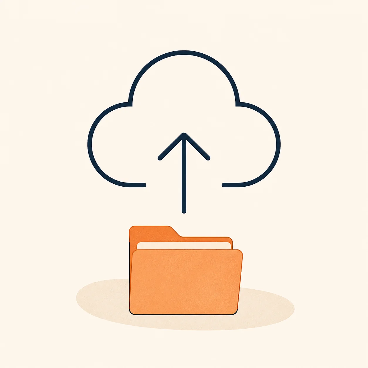 Document upload illustration
